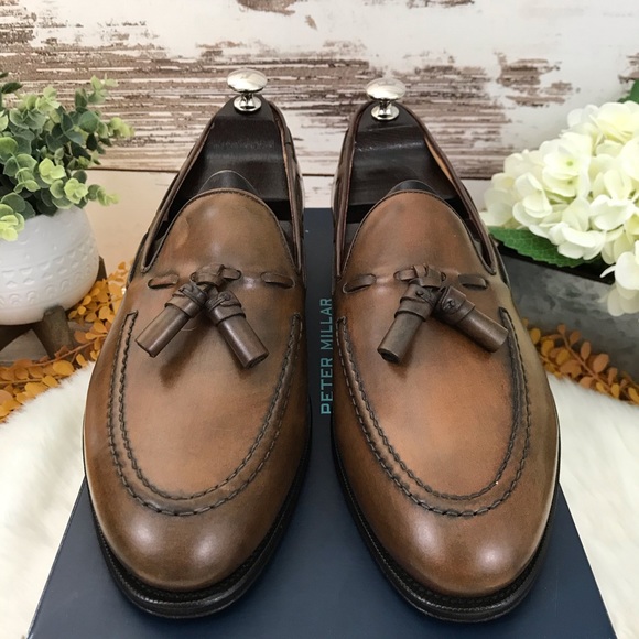 NEW Peter Millar Collection Tassel Loafer - Cognac - Picture 6 of 11